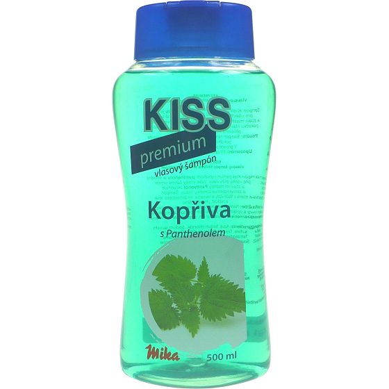 Mika Kiss Premium Kopřiva šampón na vlasy s Panthenolom 500 ml