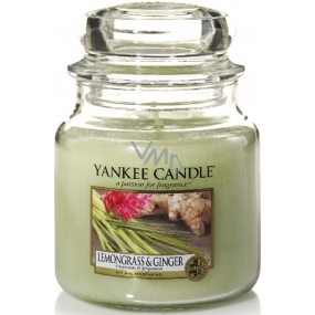 Yankee Candle Lemongrass & Ginger - Citrónová tráva a zázvor vonná sviečka Classic strednej sklo 411 g