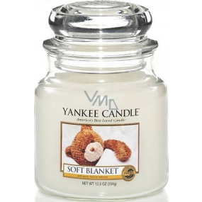 Yankee Candle Soft Blanket - Jemná prikrývka vonná sviečka Classic strednej sklo 411 g