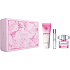 Versace Bright Crystal toaletná voda pre ženy 90 ml + toaletná voda 10 ml + sprchový gél 150 ml, darčeková sada