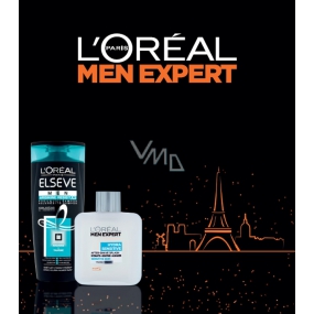 Loreal Paris Elseve Men Arginine Resist X3 posilňujúci šampón pre mužov 250 ml + Men Expert Hydra Sensitive voda po holení pre citlivú pleť 100 ml, kozmetická sada pre mužov