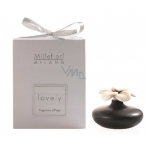 Millefiori Milano Lovely Difuzér kvetina nádobka pre vzlínaniu vône pomocou porézny vrchnej časti mini čierna