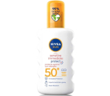 Nivea Sun OF 50+ Sensitive vodeodolný sprej na opaľovanie 200 ml