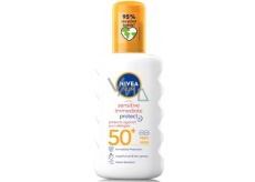 Nivea Sun OF 50+ Sensitive vodeodolný sprej na opaľovanie 200 ml