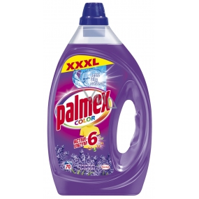 Palmex Active-Enzým 6 Color Levanduľa tekutý prací gél na biele i farebné prádlo 70 dávok 3,5 l
