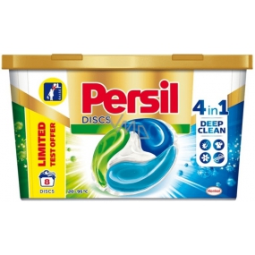 Persil Discs Regular 4v1 kapsule na pranie bielej a stálofarebnej bielizne box 8 dávok 200 g