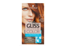 Schwarzkopf Gliss Color farba na vlasy 7-7 Medený tmavo plavý 2 x 60 ml