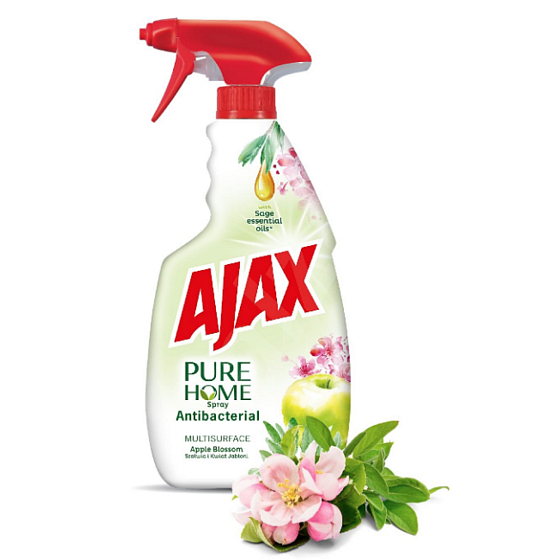 Ajax Pure Home Apple Blossom Antibakteriálny univerzálny čistiaci prostriedok sprej 500 ml