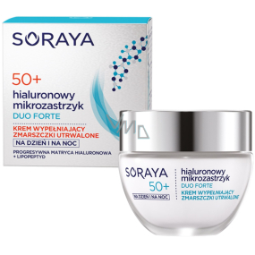 Soraya Hyaluronic Micro-Injection Duo Forte 50+ krém proti vráskam vypĺňajúci trvalé vrásky na deň / noc 50 ml