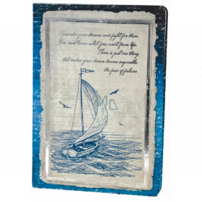 Ditipo Denník Antique plachetnice A5 15 x 21 cm