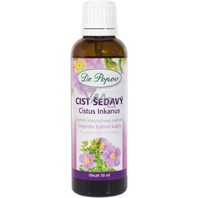 Dr. Popov Cist šedivý originálne bylinné kvapky pôsobia antioxidačne vďaka obsiahnutým polyfenolom doplnok stravy 50 ml