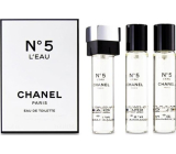 Chanel č.5 L Eau toaletná voda náhradná náplň pre ženy 3 x 20 ml