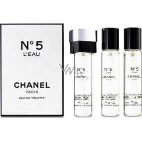 Chanel No.5 L Eau toaletná voda náhradná náplň pre ženy 3 x 20 ml