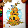 Posca Univerzálna sada akrylových fixiek 1,8 - 2,5 mm Ocean mix morské tóny 8 kusov PC-5M