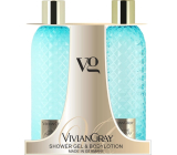 Vivian Gray Jasmine and Patchouli luxusný sprchový gél 300 ml + luxusné telové mlieko 300 ml, kozmetická sada