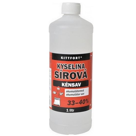 Kittfort Akumulátor kyseliny sírovej 33 - 40% 1 l