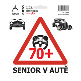 Arch Autosamolepky Senior v autě 70+ 