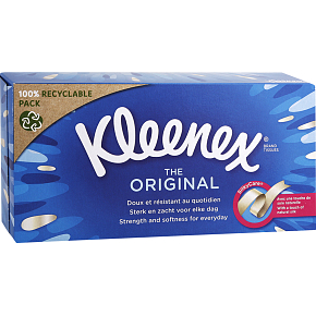Kleenex Original 3-vrstvé papierové vreckovky v krabičke, 72 ks