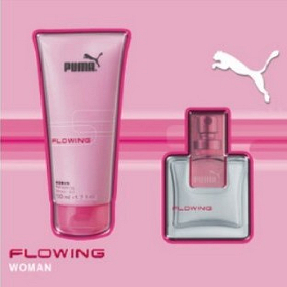 Puma Flowing Woman toaletná voda 30 ml + sprchový gél 50 ml, darčeková sada