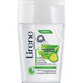 Lirene Aloe and Cucumber hydratačný čistiaci tonik 2v1 na tvár a oči 125 ml