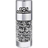 Essence Nail Art Special lak so špeciálnym efektom 22 Black Dress And White 8 ml
