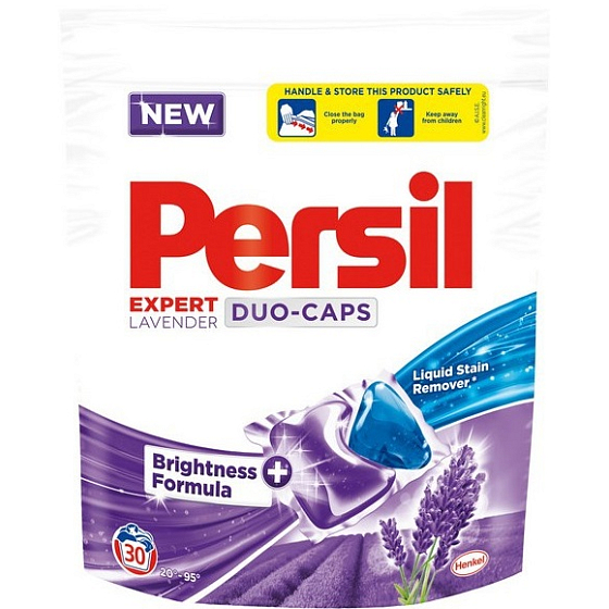 Persil Duo-Caps Color Lavender gélové kapsule na biele a stálofarebné prádlo 30 dávok x 32 g