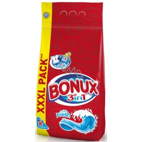 Bonux Active Fresh 3v1 prací prášok 80 dávok 5,6 kg