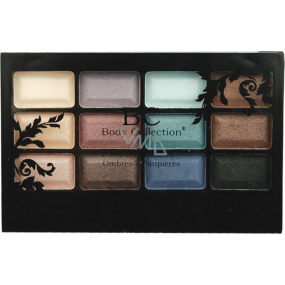 Body Collection Beauty Shadows kozmetická paletka očných tieňov 14502 12 x 0,7 g