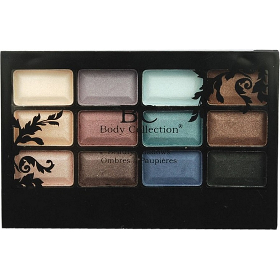 Body Collection Beauty Shadows kozmetická paletka očných tieňov 14502 12 x 0,7 g