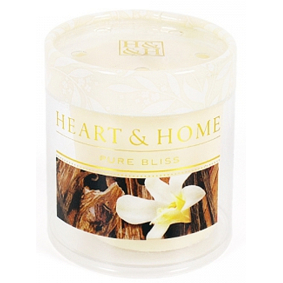 Heart & Home Santalové drevo a vanilka Sójová vonná sviečka bez obalu horí až 15 hodín 53 g