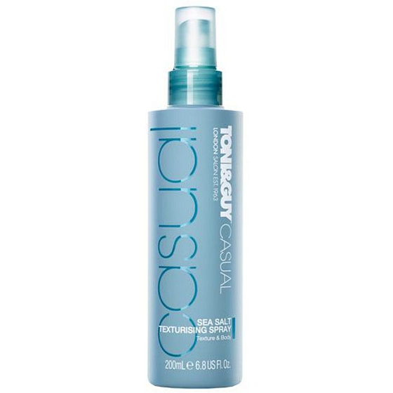 Toni & Guy Casual Sea Salt stylingový sprej s morskou soľou pre definíciu a tvar vlasov 75 ml