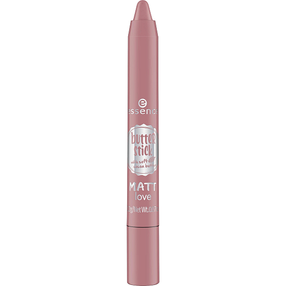 Essence Butter Stick Matt Love farba na pery 01 Rose Whip 2,2 g
