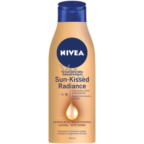 Nivea Sun Kissed Radiance tónovacie telové mlieko pre normálnu až tmavšiu pokožku 400 ml
