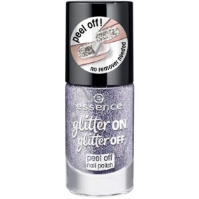 Essence Glitter on Glitter Off Peel Off Nail Polish zlupovaciu lak na nechty 05 Starlight Express 8 ml