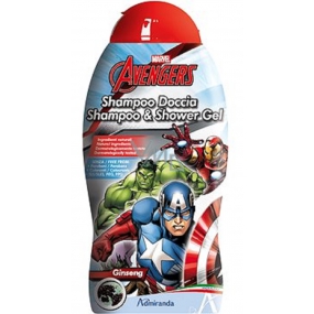 Marvel Avengers 2v1 sprchový a vlasový gél s bambuckým maslom pre deti 300 ml