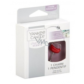 Yankee Candle Charming Scents kovový prívesok Wine Glass na visačku do auta