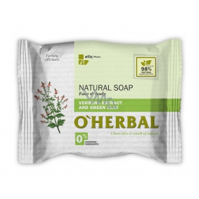 O Herbal Natural Verbena a zelená hlina prírodné toaletné mydlo 100 g
