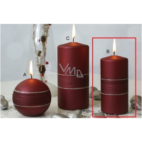 Lima Sparkling sviečka vínová valec 60 x 120 mm 1 kus