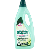 Sanytol Dezinfekcia čistič podlahy & plochy limetka 4 účinky, 1 l