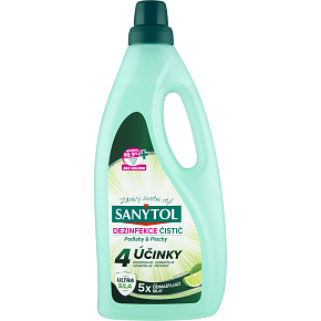 Sanytol Dezinfekcia čistič podlahy & plochy limetka 4 účinky, 1 l