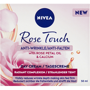Nivea Rose Touch denný krém proti vráskam 50 ml