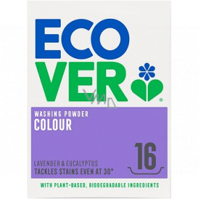 ECOVER prací prášok Color ekologický prací prášok na pranie farebnej bielizne 16 dávok 1,2 kg