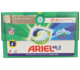 Ariel All in1 Pods Gélové kapsuly Mountain Spring na pranie bielej a svetlej bielizne dlhotrvajúca vôňa 24 kusov