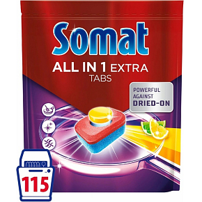Somat All In 1 Extra Lemon XXXL tablety do umývačky 115 kusov