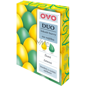 Ovo Tekuté farby duo Zelená / Žltá 2 farby á 20 ml: 1 sáčok (20 ml)