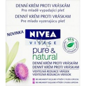 Nivea Visage Pure & Natural denný krém proti vráskam 50 ml