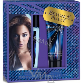 Beyoncé Pulse parfumovaný dezodorant sklo pre ženy 75 ml + sprchový gél 75 ml, kozmetická sada