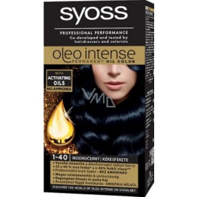 Syoss Oleo Intense Color farba na vlasy bez amoniaku 1-40 Modročierny