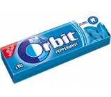 Wrigleys Orbit Peppermint žuvačky bez cukru dražé 10 kusov 14 g