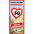 Bohemia Gifts Mliečna čokoláda Všetko najlepšie 50, darčeková 100 g